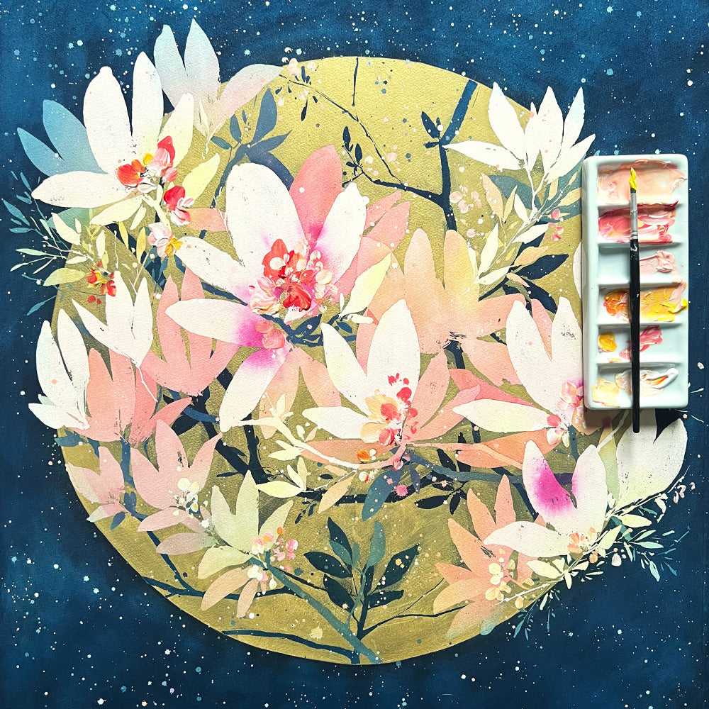 Magnolia Sunrise, Original Art | Ingrid Sanchez