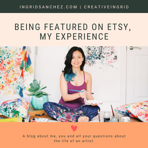 Social media features, my Etsy experience