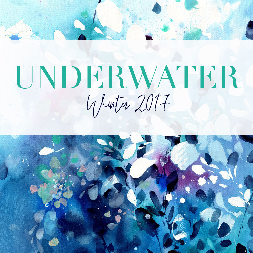 Underwater collection of watercolour paintings inspired by the sea. CreativeIngrid | IngridSanchez, London 2017.