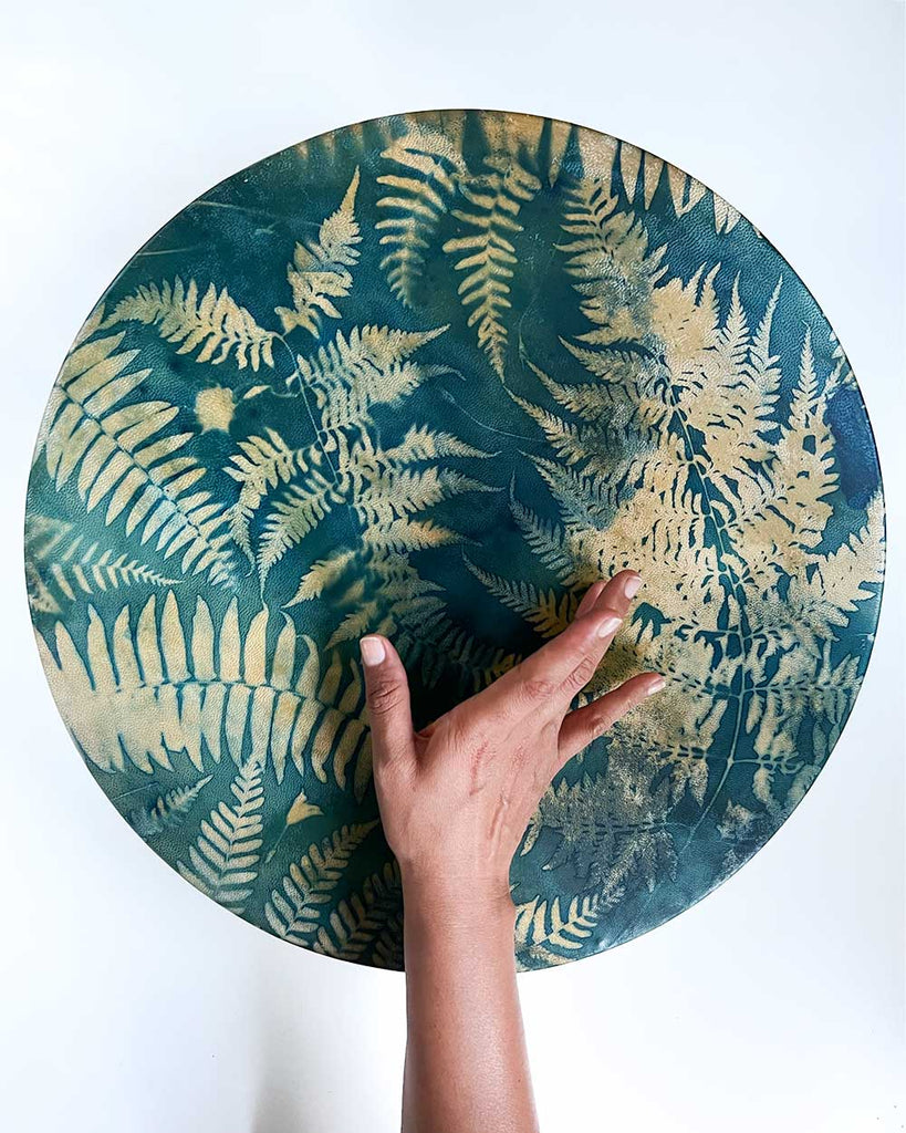 Shamanic drum by artist Ingrid Sanchez, London.