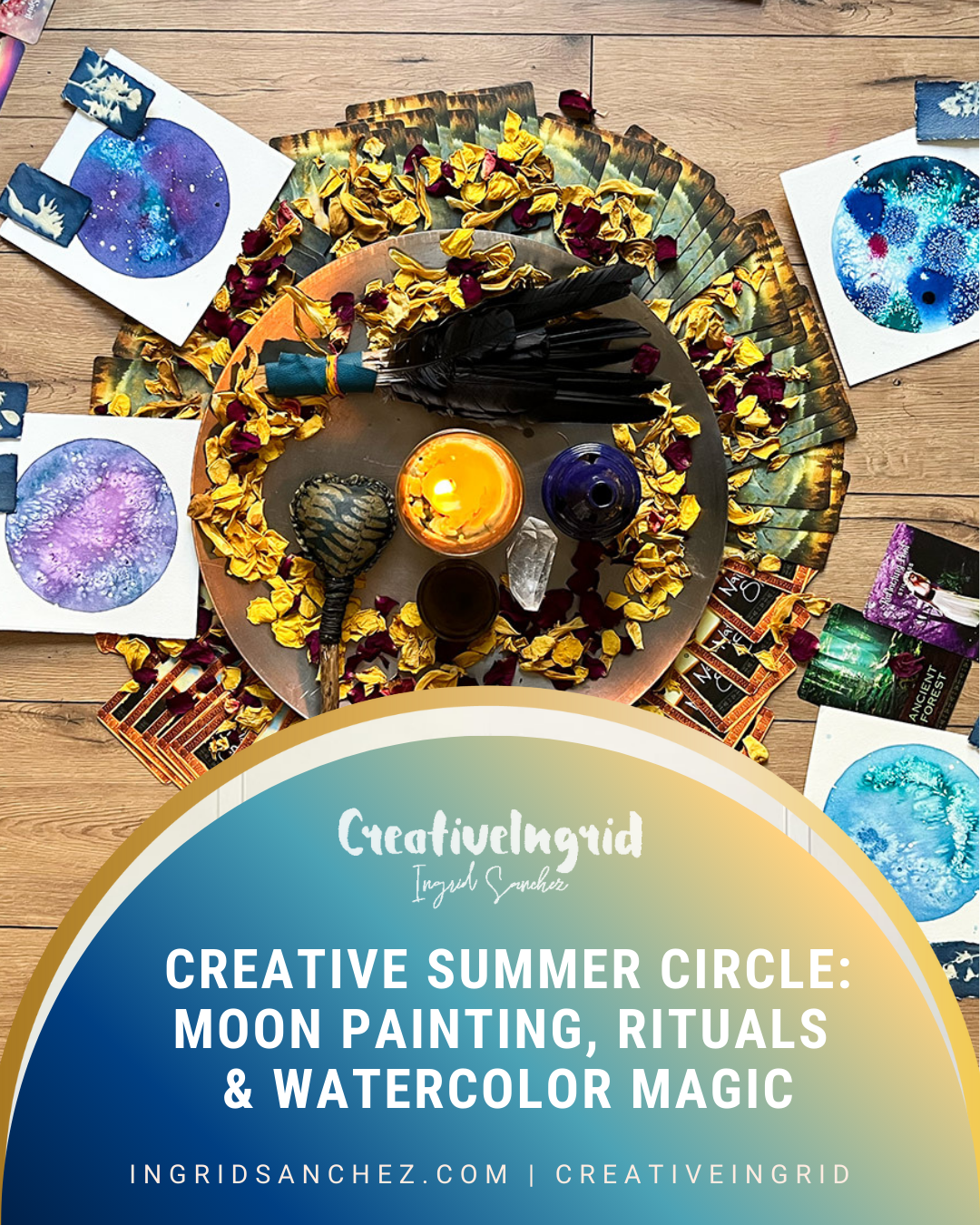 Creative Summer Circle: Moon Painting, Rituals & Watercolor Magic | London Workshop June 20th 2026