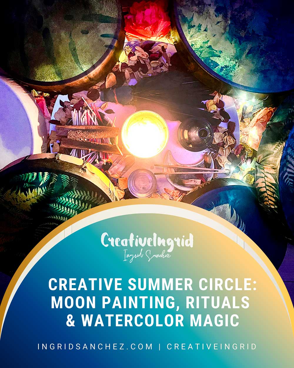 Creative Summer Circle: Moon Painting, Rituals & Watercolor Magic | London Workshop June 20th 2026, 3PM