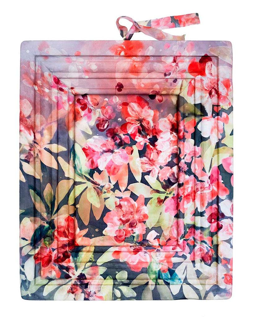 Dawn Blush | Hand-Painted Silk on Wood by Ingrid Sanchez