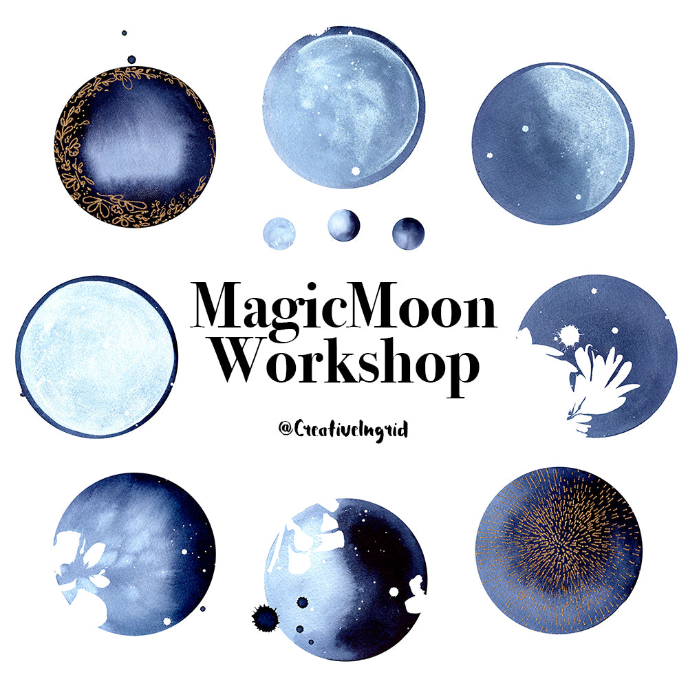 Magic Moon: Creativity and Rituals for Artists | Watercolor Workshop London | June 22nd 2024