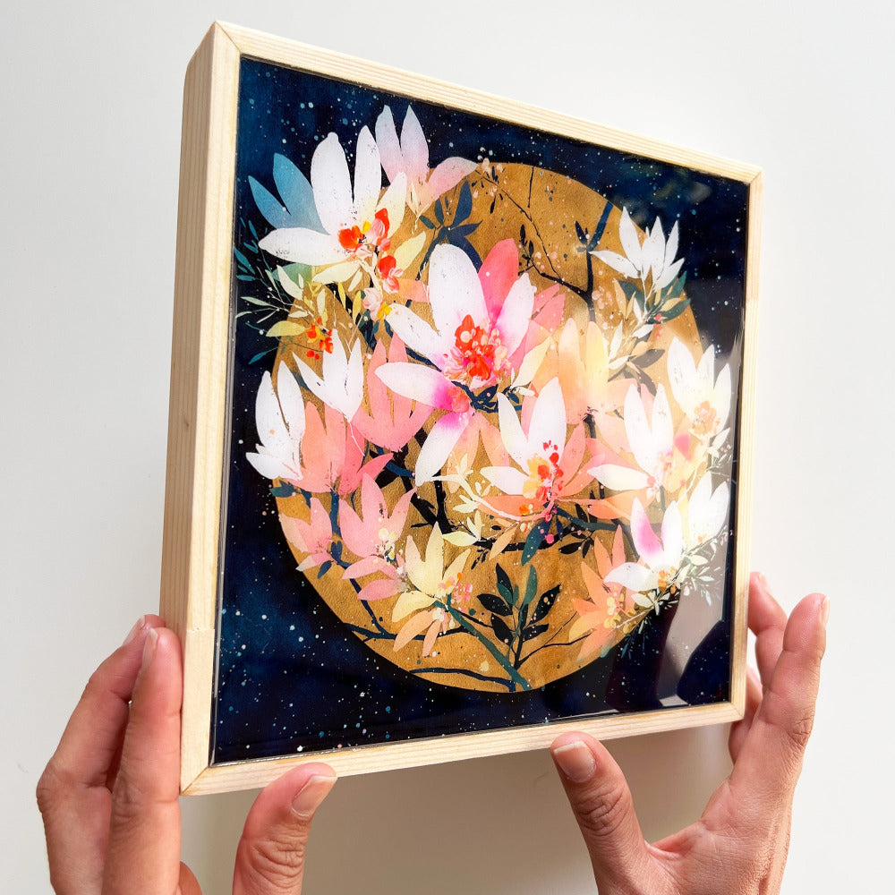 Magnolia Sunrise | Resin-Coated Prints by Ingrid Sanchez