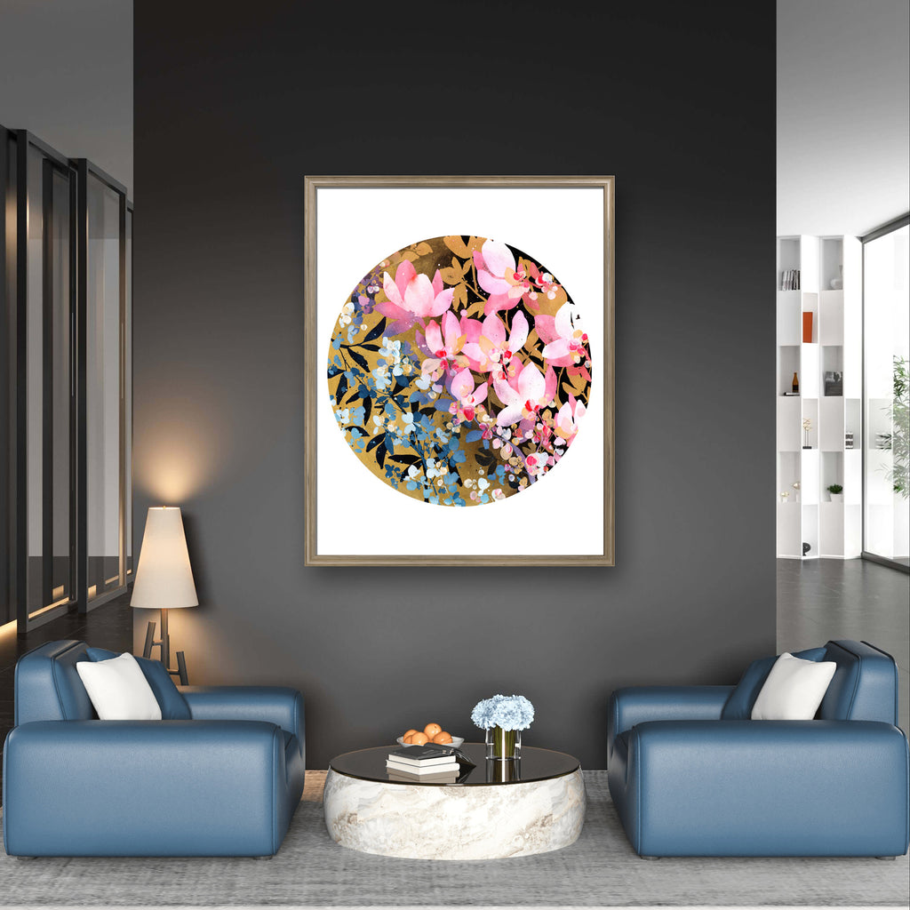 Magnolias at Dusk, Art Print | CreativeIngrid