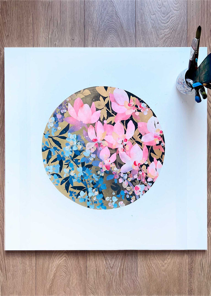 Magnolias at Dusk, Original Art | Ingrid Sanchez