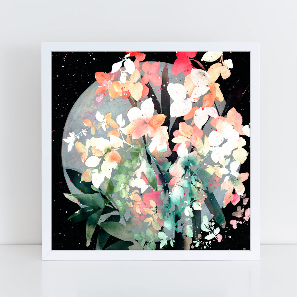 Moon Orchid, Square Art Print | CreativeIngrid
