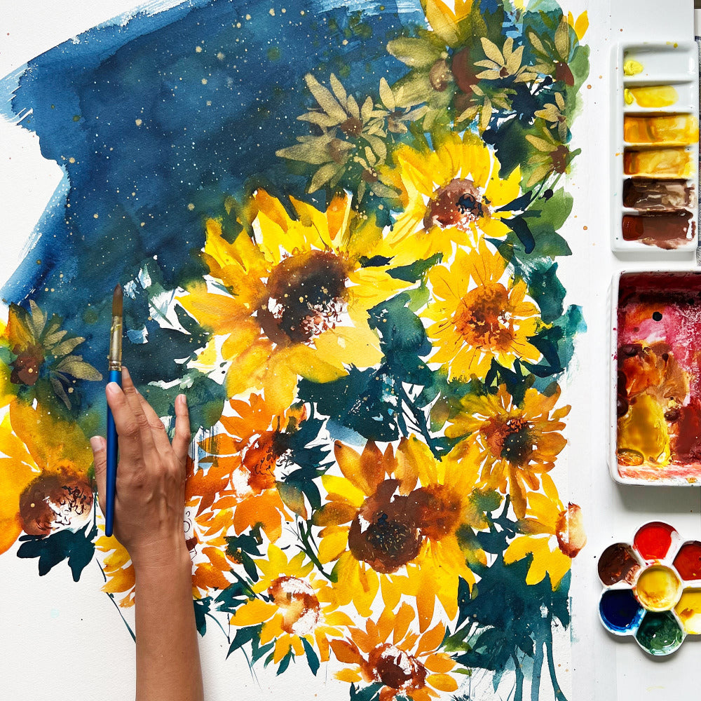 Sunflower Study, Original Art | Ingrid Sanchez