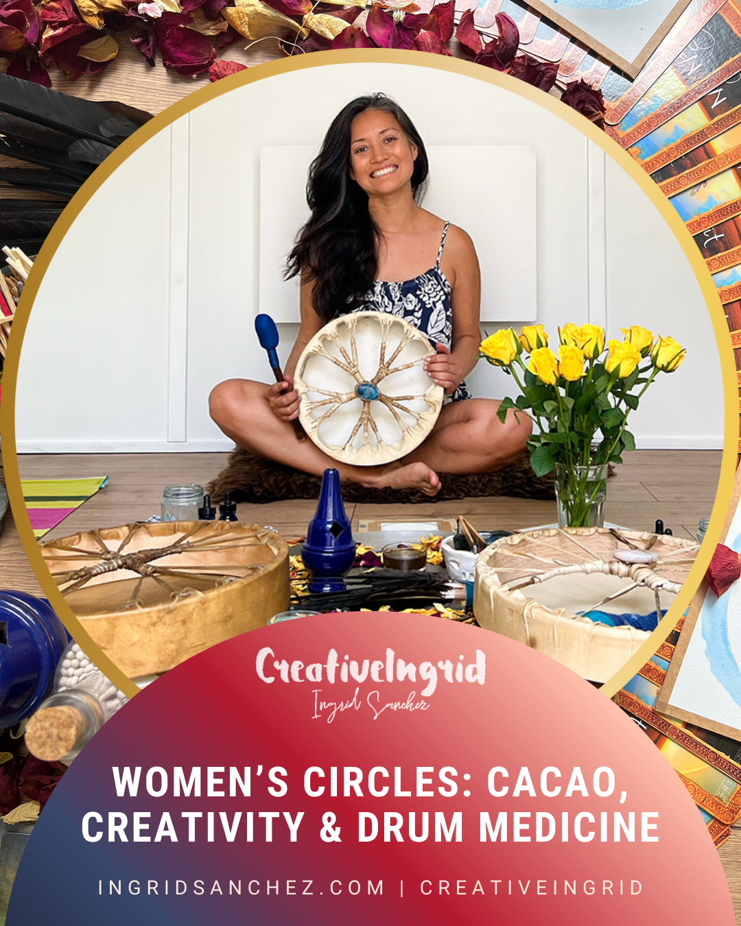 Women’s Circles in West London: Cacao, Creativity & Drum Medicine