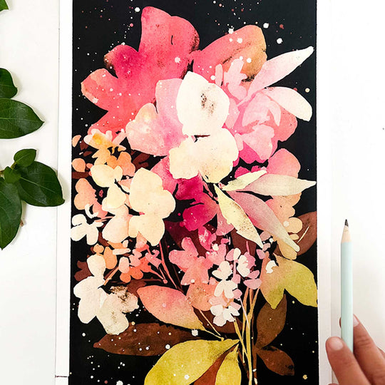 Floral Abstract Watercolor Workshop London | May 18th 2024