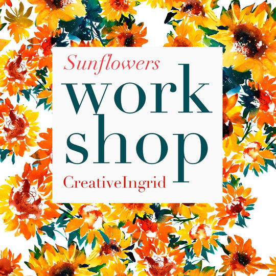 Watercolor Sunflower Workshop for Beginners, London | August 3rd 2024