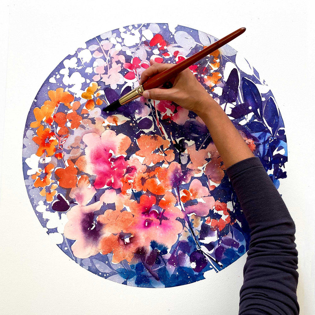 Magic Flower Moon, Art Print | CreativeIngrid - CreativeIngrid | Ingrid Sanchez