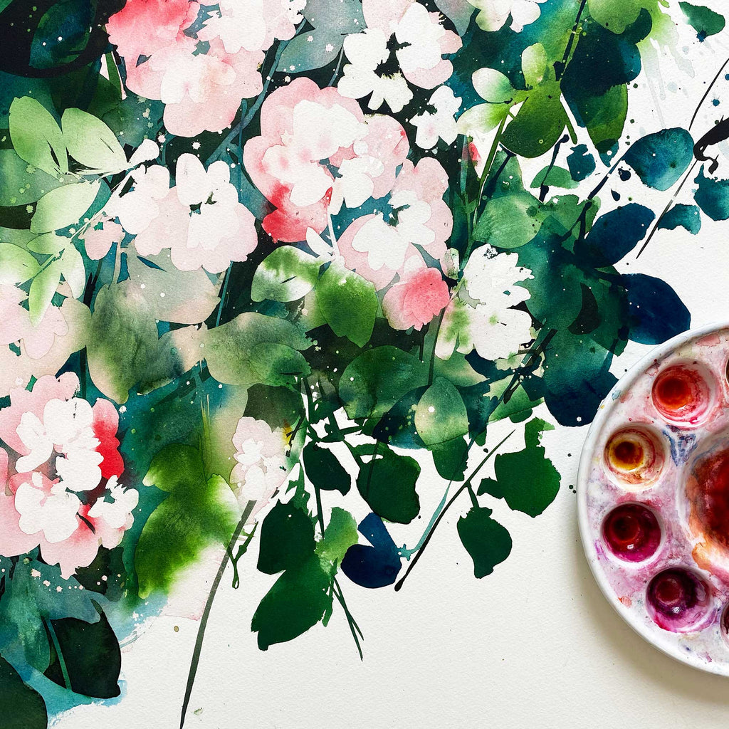 Rose Garden, Art Print | CreativeIngrid - CreativeIngrid | Ingrid Sanchez