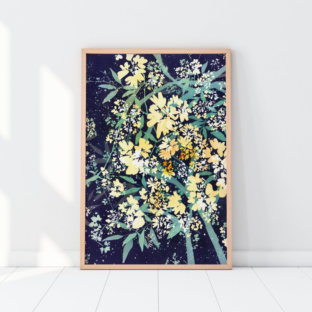 Yellow Tree, Art Print | CreativeIngrid