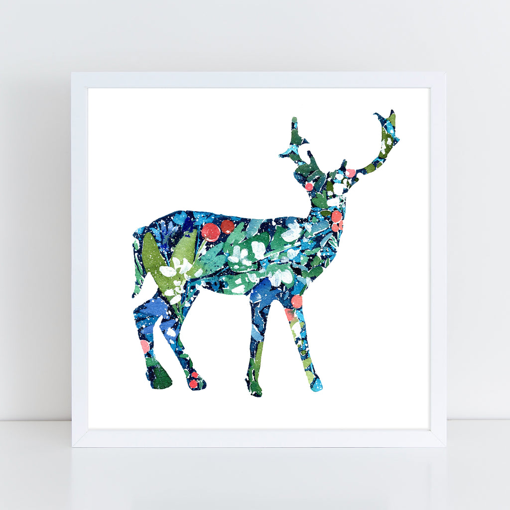 Botanical Deer - Art Print - CreativeIngrid | Ingrid Sanchez