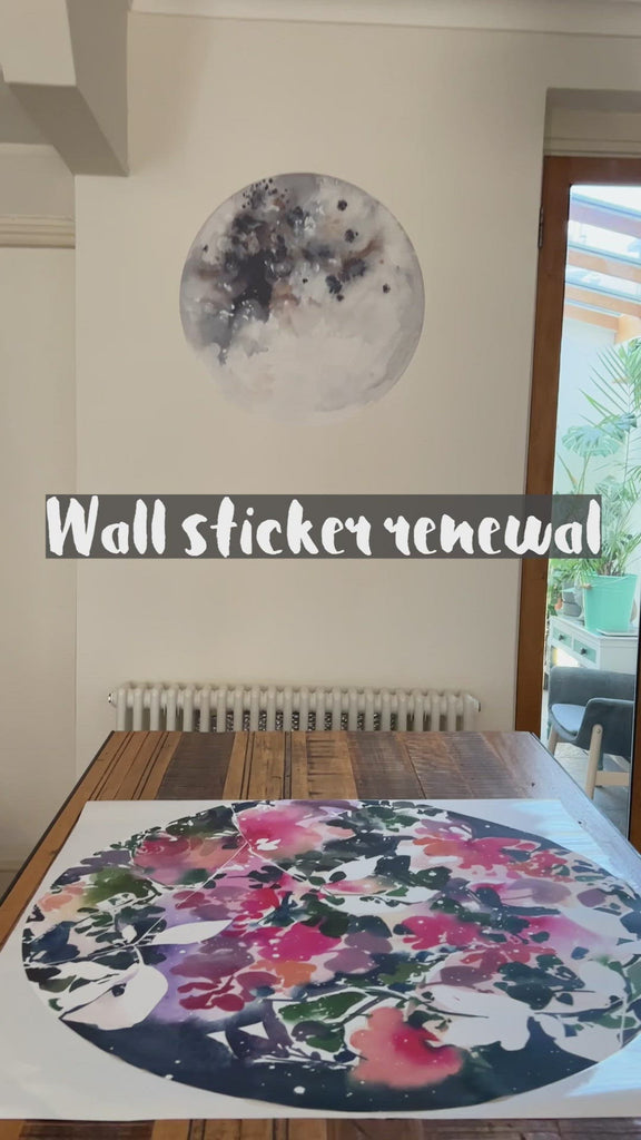 Removable Wall Sticker Moon Decal by CreativeIngrid
