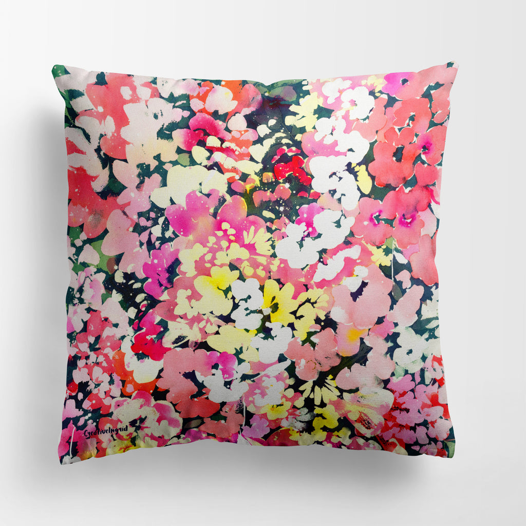Floral Immersion Cushion Cover  | CreativeIngrid - CreativeIngrid | Ingrid Sanchez