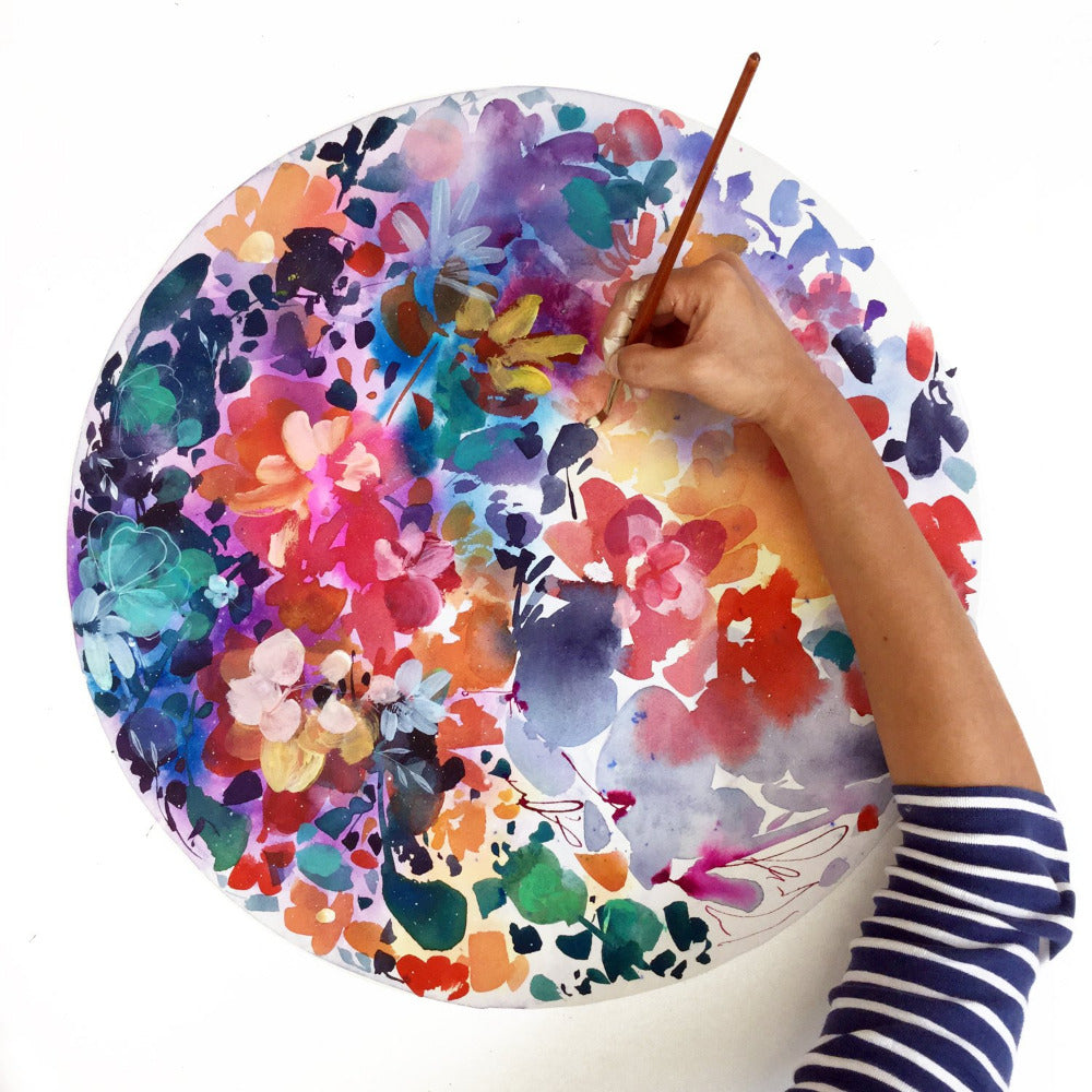 Flower Moon Flourish, Art Print | CreativeIngrid - CreativeIngrid | Ingrid Sanchez