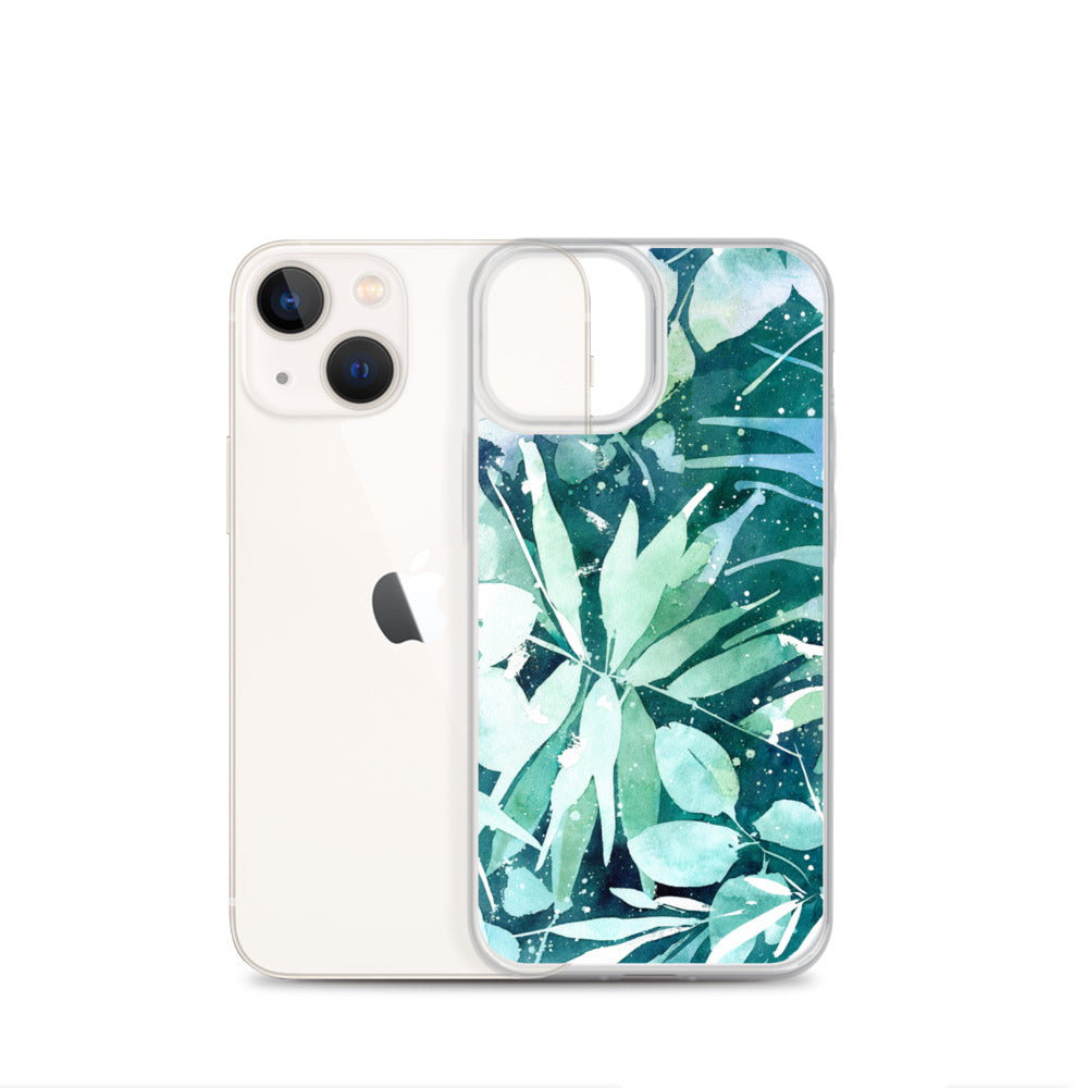 Turquoise Leaves iPhone Case | CreativeIngrid - CreativeIngrid | Ingrid Sanchez