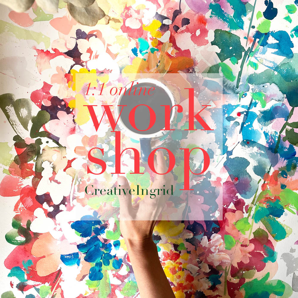 Live Online Watercolor Workshop - CreativeIngrid | Ingrid Sanchez
