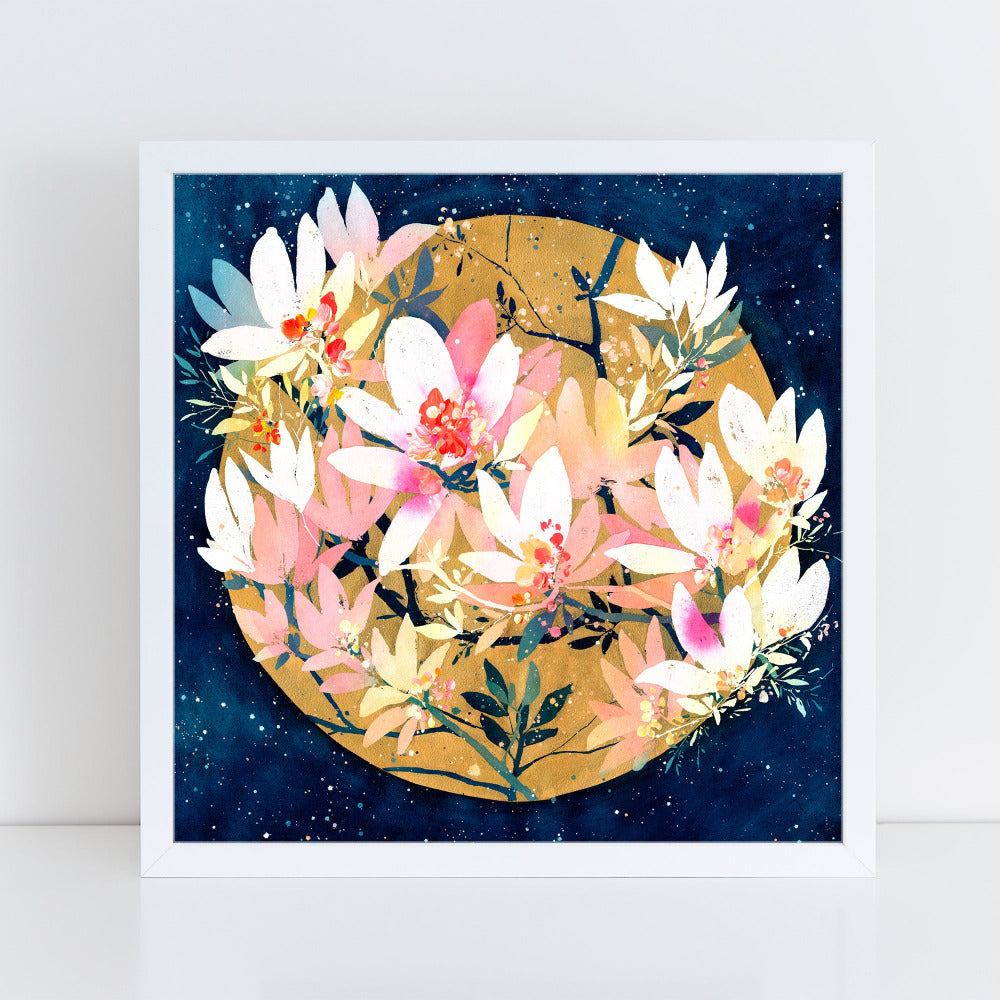 Magnolia Sunrise, Art Print | CreativeIngrid