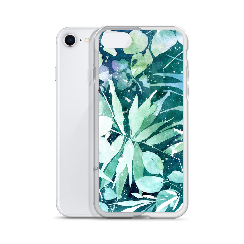 Turquoise Leaves iPhone Case | CreativeIngrid - CreativeIngrid | Ingrid Sanchez