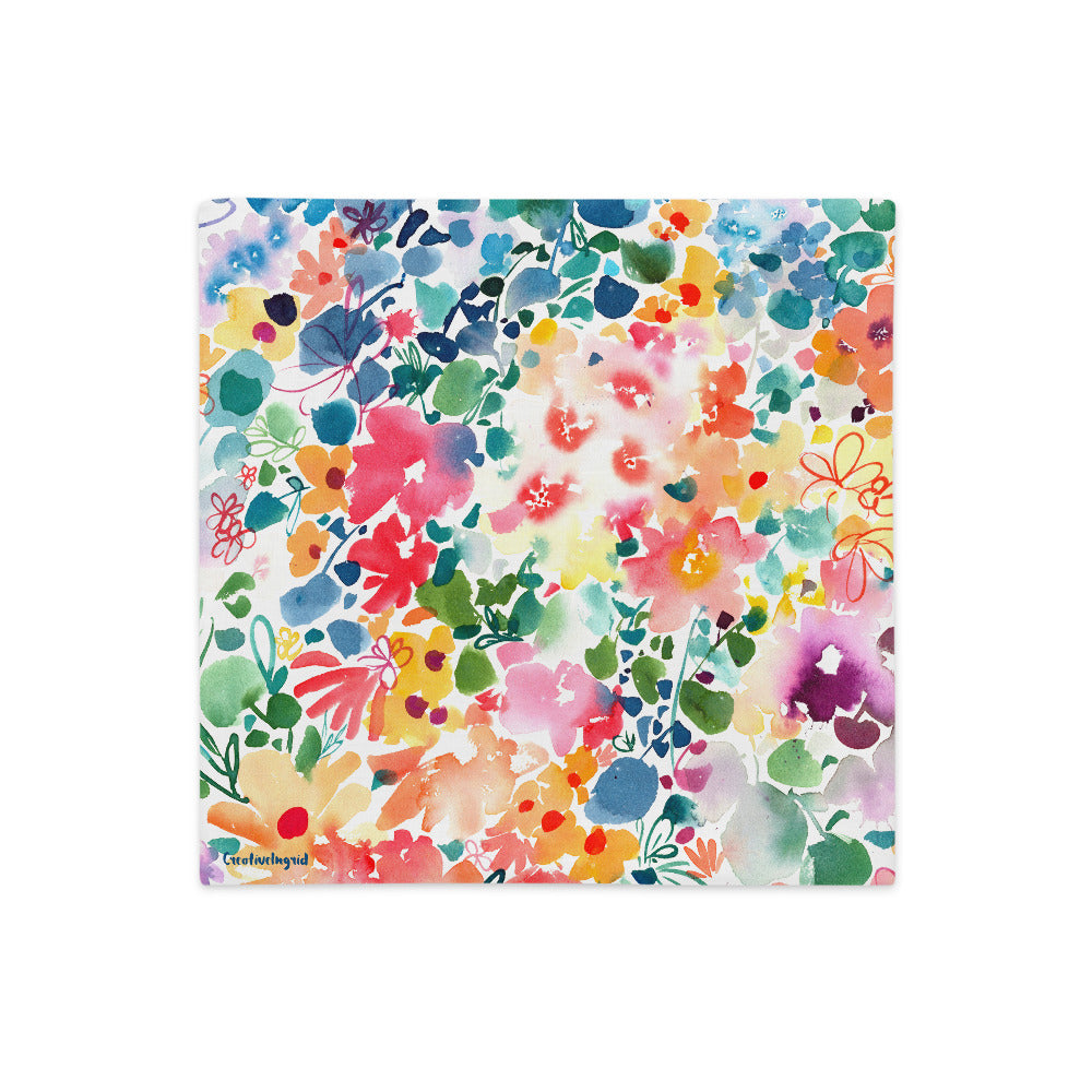 Floral Stardust Cushion Cover | CreativeIngrid - CreativeIngrid | Ingrid Sanchez