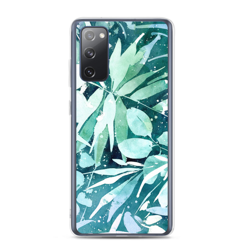 Turquoise Leaves Samsung Case | CreativeIngrid - CreativeIngrid | Ingrid Sanchez