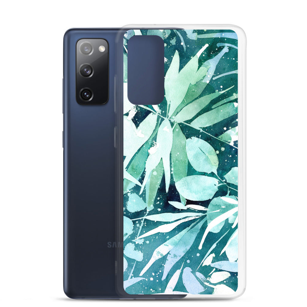 Turquoise Leaves Samsung Case | CreativeIngrid - CreativeIngrid | Ingrid Sanchez