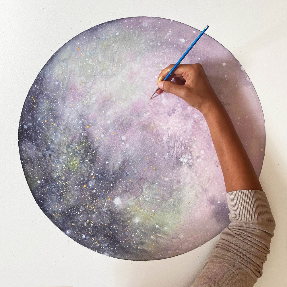 Silver Pink Moon, Art Print | CreativeIngrid - CreativeIngrid | Ingrid Sanchez