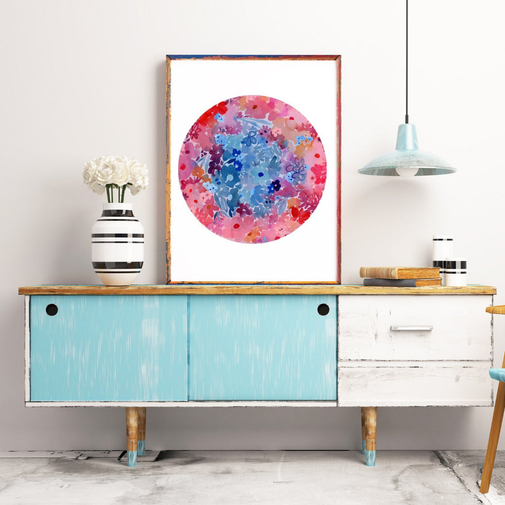 Super Flower Moon, Art Print | CreativeIngrid - CreativeIngrid | Ingrid Sanchez