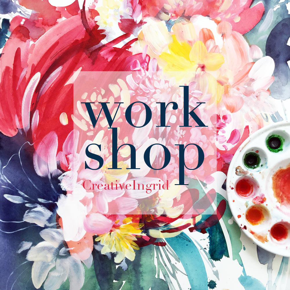 Floral Abstract Watercolor Workshop London | July 15th 2023